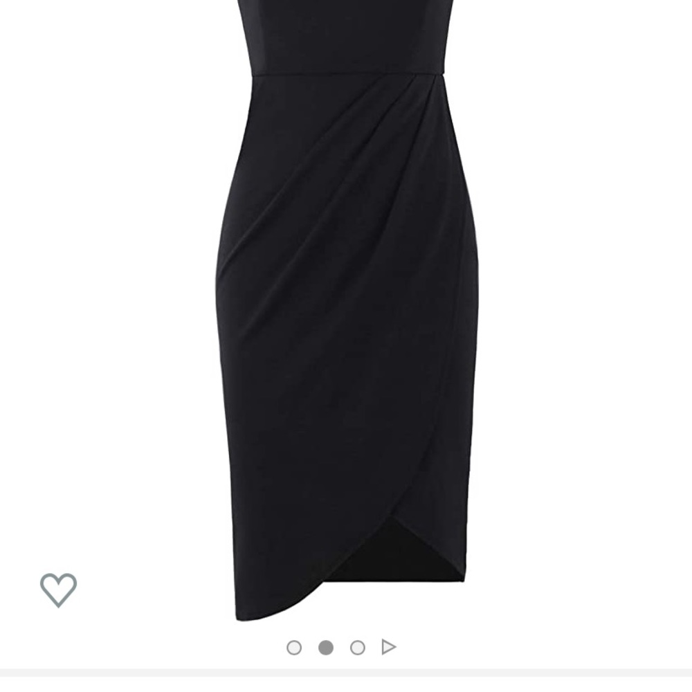 Elegant Spaghetti Straps Deep VNeck Bodycon Dress - Picture 3 of 5